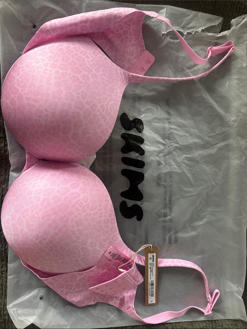 Pink Leopard-Print T-Shirt Bra - Women Intimates & Sleepwear